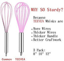 TEEVEA (More Economical) 5 Pack 9 inch Banneton Proofing Basket Danish Dough Whisk Dough Scraper Set Wood Germany Flour Bowl Bread Bakers Basket Brad Baking Washable Linen Bag for Rising Round Crispy