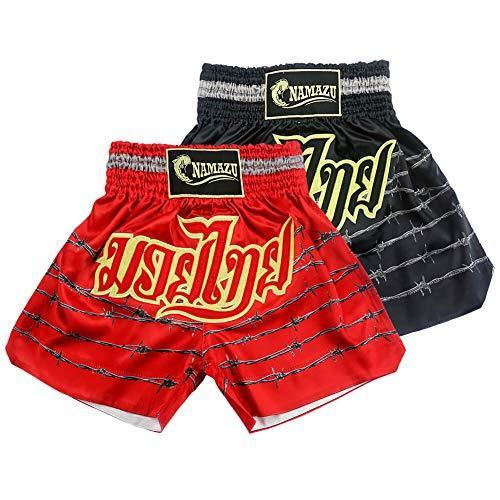 NAMAZU Muay Thai Shorts for Men and Women, High Grade MMA Gym Boxing Kickboxing Shorts.