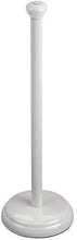 Load image into Gallery viewer, mDesign Decorative Metal Free-Standing Toilet Paper Holder Stand with Storage for 3 Rolls of Toilet Tissue - for Bathroom/Powder Room - Holds Mega Rolls - Satin
