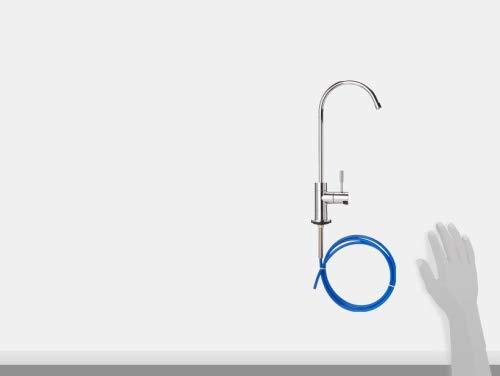Brondell H2O+ Coral UC300 Three-Stage Undercounter Water Filtration System – Water Purifier with Designer Chrome Faucet – Quick Change Filter, WQA Gold Seal-Certified