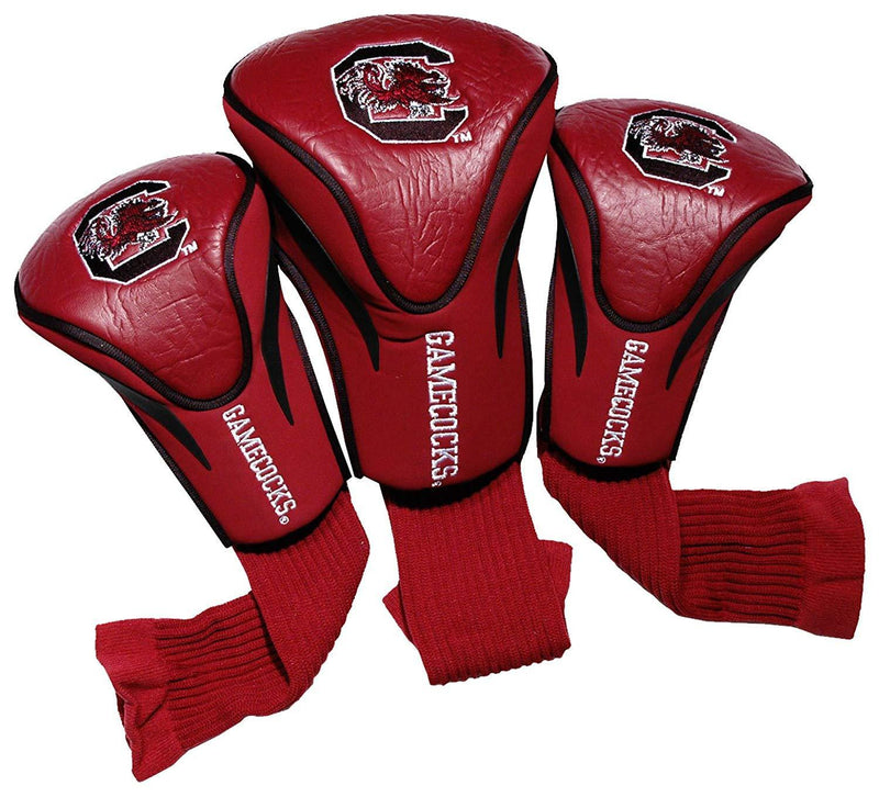 Team Golf NCAA Contour Golf Club Headcovers (3 Count), Numbered 1, 3, & X, Fits Oversized Drivers, Utility, Rescue & Fairway Clubs, Velour lined for Extra Club Protection