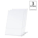 TWING Table Sign Display Holder - Slant Ad Photo Frame Brochure Holder - Clear Acrylic 5x7 inches Pack of 6