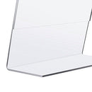 TWING Table Sign Display Holder - Slant Ad Photo Frame Brochure Holder - Clear Acrylic 5x7 inches Pack of 6