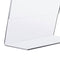 TWING Table Sign Display Holder - Slant Ad Photo Frame Brochure Holder - Clear Acrylic 5x7 inches Pack of 6