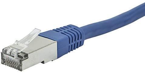 Monoprice ZerobootCat6A Ethernet Patch Cable - Network Internet Cord - Zeroboot RJ45, Stranded, 550Mhz, STP, Pure Bare Copper Wire, 10G, 26AWG, 14ft, Blue