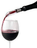 Andre Lorent Wine Aerator and Pourer, 1.1 x 1.1 x 5.2 inches, Clear/Stainless Steel