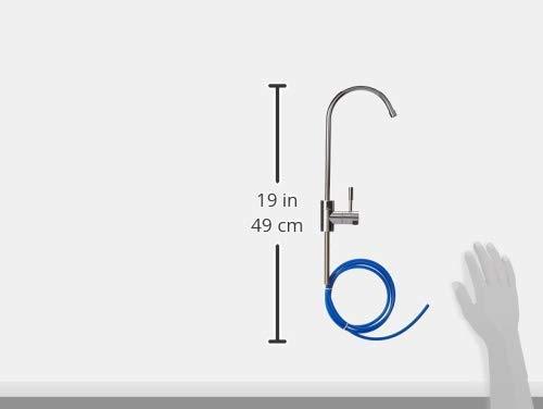 Brondell H2O+ Coral UC300 Three-Stage Undercounter Water Filtration System – Water Purifier with Designer Chrome Faucet – Quick Change Filter, WQA Gold Seal-Certified