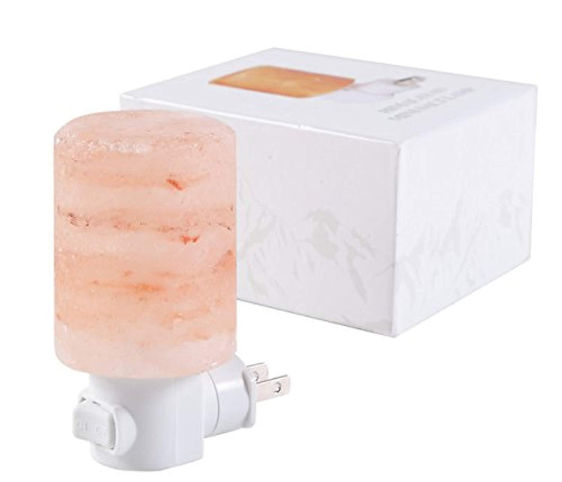 Himalayan Salt Lamps, INVENBER Wall Plug-in Light Mini Hand Carved Decorative Lamp Made of Natural Himalayan Salt Crystals Air Purification Mood Booster and Sleep Promoter