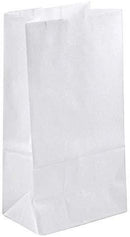 Paper Lunch Bags, Paper Grocery Bags, Durable Kraft Paper Bags, Pack Of 500 Bags (5lb, White) by CulinWare