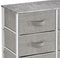 Sorbus Dresser with 5 Drawers - Furniture Storage Tower Unit for Bedroom, Hallway, Closet, Office Organization - Steel Frame, Wood Top, Easy Pull Fabric Bins (Black/Charcoal)