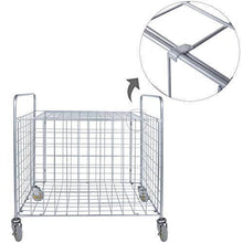 Load image into Gallery viewer, MyGift Metal Rolling Sports Ball Storage Hopper &amp; Equipment Cart
