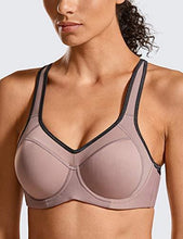 Load image into Gallery viewer, SYROKAN Women&#39;s Full Support High Impact Racerback Lightly Lined Underwire Sports Bra
