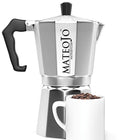 Stovetop Espresso Maker - Italian Moka Pot - Cafetera - Cuban Coffee Machine - 6 Cup by MateoJo …