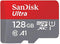 Sandisk Ultra 128GB Micro SDXC UHS-I Card with Adapter -  100MB/s U1 A1 - SDSQUAR-128G-GN6MA