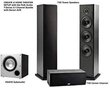 Load image into Gallery viewer, Polk T50 150 Watt Home Theater Floor Standing Tower Speaker (Single) - Premium Sound at a Great Value | Dolby and DTS Surround
