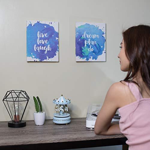 Dream, Plan, Do Watercolor Canvas Art Wall Decor | Small Motivational Posters for Office | Rustic Home Decor for Bedroom, Kitchen, Living Room, and Bathroom | Inspirational Presents for Women and Men