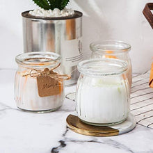Load image into Gallery viewer, Encheng 4 oz Clear Glass Jars With Lids,Glass Yogurt Container With Caps(PE),Replacement Glass Pudding Jars Yogurt Jars,Clear Glass Containers For Milk,Ramekin,Jams,Jelly,Mousse 20 Pack
