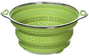 Best Large Collapsible Silicone Colander/Strainer with Stainless Steel Base by Chef Frog™