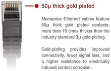 Load image into Gallery viewer, Monoprice 50FT 24AWG Cat6 500MHz Crossover Ethernet Bare Copper Network Cable - Orange
