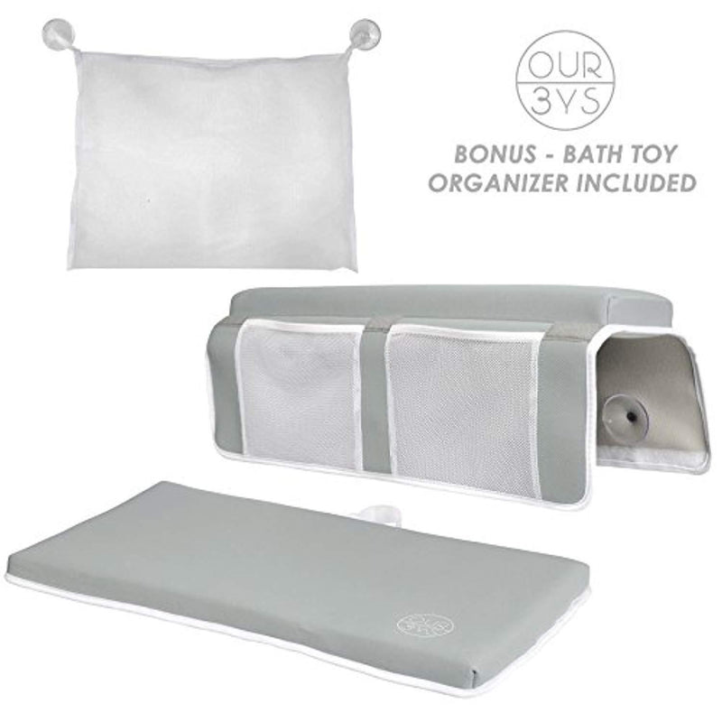 Elbow Rest & Kneeling Pad for Bathtub: Baby Bath Comfort Kneeler & Arm Cushion