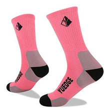 Load image into Gallery viewer, YUEDGE Women&#39;s Cushion Cotton Crew Socks Multi Performance Athletic Hiking Socks(2 Pairs/Pack)
