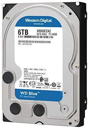 WD Blue 4TB PC Hard Drive - 5400 RPM Class, SATA 6 Gb/s, 64 MB Cache, 3.5" - WD40EZRZ