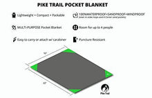 Load image into Gallery viewer, Pocket Blanket -Compact Picnic Blanket (60&quot;x 56&quot;) - Sand Proof Beach Blanket / 100% Waterproof Ground Cover. Great Outdoor Blanket for Hiking, Camping, Picnics, Travel and Beach Trips!
