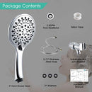 VOLUEX 6 Sprays Hand Held Shower Head with Hose, 5" Rainfall High Pressure Massage Shower Heads with Handheld Spray, Water Saving, Adjustable Bracket, 68"