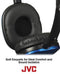 JVC Black Flat and Foldable Colorful Flats On Ear Headphone with 3.94 foot Gold Plated Phone Slim Plug HAS160B