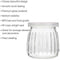 Encheng 4 oz Clear Glass Jars With Lids,Glass Yogurt Container With Caps(PE),Replacement Glass Pudding Jars Yogurt Jars,Clear Glass Containers For Milk,Ramekin,Jams,Jelly,Mousse 20 Pack