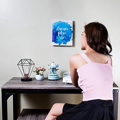 Dream, Plan, Do Watercolor Canvas Art Wall Decor | Small Motivational Posters for Office | Rustic Home Decor for Bedroom, Kitchen, Living Room, and Bathroom | Inspirational Presents for Women and Men