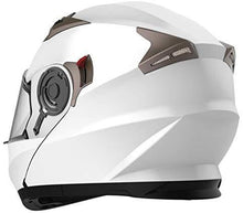 Load image into Gallery viewer, YEMA Helmet Unisex-Adult Motorcycle Racing Modular DOT Street Helmet (White, S)
