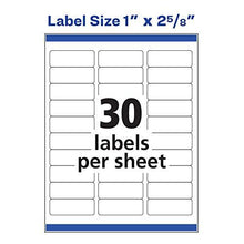 Load image into Gallery viewer, Avery 5160 Easy Peel Address Labels, White, 1 x 2-5/8 Inch, 3,000 Count (Pack of 1) Pack of 2
