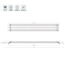 NICREW ClassicLED Aquarium Light, Fish Tank Light with Extendable Brackets, White and Blue LEDs