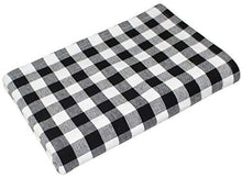 Load image into Gallery viewer, COTTON CRAFT Buffalo Check Cotton Table Cloth - 60&quot; x 102&quot; Size - Black and White Plaid for Wedding, Part, Home Dinning Wedding, Kitchen Picnic

