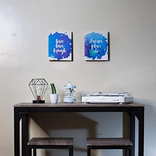 Dream, Plan, Do Watercolor Canvas Art Wall Decor | Small Motivational Posters for Office | Rustic Home Decor for Bedroom, Kitchen, Living Room, and Bathroom | Inspirational Presents for Women and Men