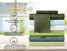 Load image into Gallery viewer, COTTON CRAFT - Ultra-Soft 400-Thread-Count Full Size Sheet Set in Sage, Premium 100% Pure Combed Cotton, 4-Piece Sateen Bedding Set with 1 Deep-Pocket Fitted Sheet, 1 Flat Sheet &amp; 2 Pillowcases
