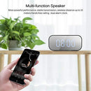 Konesky - Reloj despertador portátil con Bluetooth para altavoz, pantalla LED digital, BT 5,0 AUX TF, altavoz inalámbrico, altavoz estéreo, columna de altavoz, caja de sonido de música