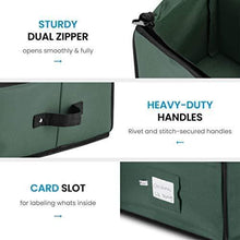 Load image into Gallery viewer, Premium Christmas Gift Wrap Organizer, Interior Pockets, fits 18-24 Standers Rolls, Underbed Storage, Wrapping Paper Storage Box by ZOBER
