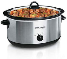 Load image into Gallery viewer, Crockpot Oval Manual Slow Cooker, 8 quart, Stainless Steel (SCV800-S)
