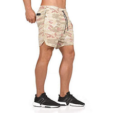 Load image into Gallery viewer, EVERWORTH Men&#39;s 2-in-1 Bodybuilding Workout Shorts Lightweight Gym Training Short Running Athletic Jogger with Zipper Pockets
