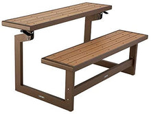 Load image into Gallery viewer, LIFETIME 60139 Outdoor Convertible Bench, 55 Inch, Mocha Brown
