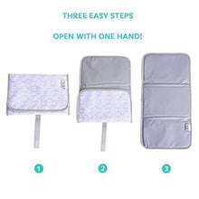 Load image into Gallery viewer, Baby Changing Pad | Fully Padded for Baby&#39;s | Foldable Large Waterproof Mat | Portable Travel Station for Toddlers Infants &amp; Newborns (Grey) by MIKILIFE
