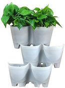 Worth Watering Indoor Outdoor Vertical Wall Hangers with Pots Included Wall Plant Hangers Each Wall Mounted Hanging Pot has 3 Pockets 36 Total Pockets