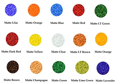 Gemybeads Glass Seed Beads, Small Pony Beads Assorted Kit with Organizer Box for Jewelry Making, Beading, Crafting (Round 3X2mm 8/0, 24 Assorted Multicolor Set)