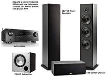 Load image into Gallery viewer, Polk T50 150 Watt Home Theater Floor Standing Tower Speaker (Single) - Premium Sound at a Great Value | Dolby and DTS Surround
