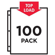 Load image into Gallery viewer, Avery Economy Clear Sheet Protectors, 8.5 x 11 Inch, Acid-Free, Archival Safe, Top Loading, 100ct (75091)
