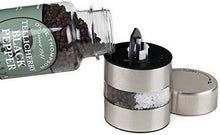Load image into Gallery viewer, Olde Thompson 4&quot; Stainless Steel Pepper Mill and Salt Mill 2-in-1 Combo - 5080-00
