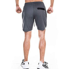 Load image into Gallery viewer, EVERWORTH Men&#39;s 2-in-1 Bodybuilding Workout Shorts Lightweight Gym Training Short Running Athletic Jogger with Zipper Pockets
