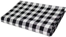 Load image into Gallery viewer, COTTON CRAFT Buffalo Check Cotton Table Cloth - 60&quot; x 102&quot; Size - Black and White Plaid for Wedding, Part, Home Dinning Wedding, Kitchen Picnic
